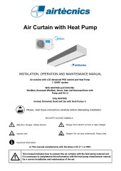 Air curtain with Heat Pump Midea 1:1 VRF - RJ11